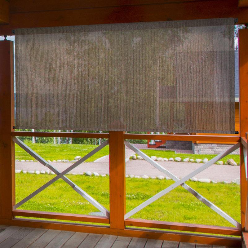 Wayfair Mikole Semi-Sheer Outdoor Roller Shade