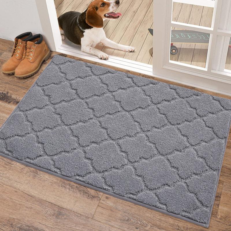 Wayfair Monfield Non-Slip Geometric Indoor Doormat