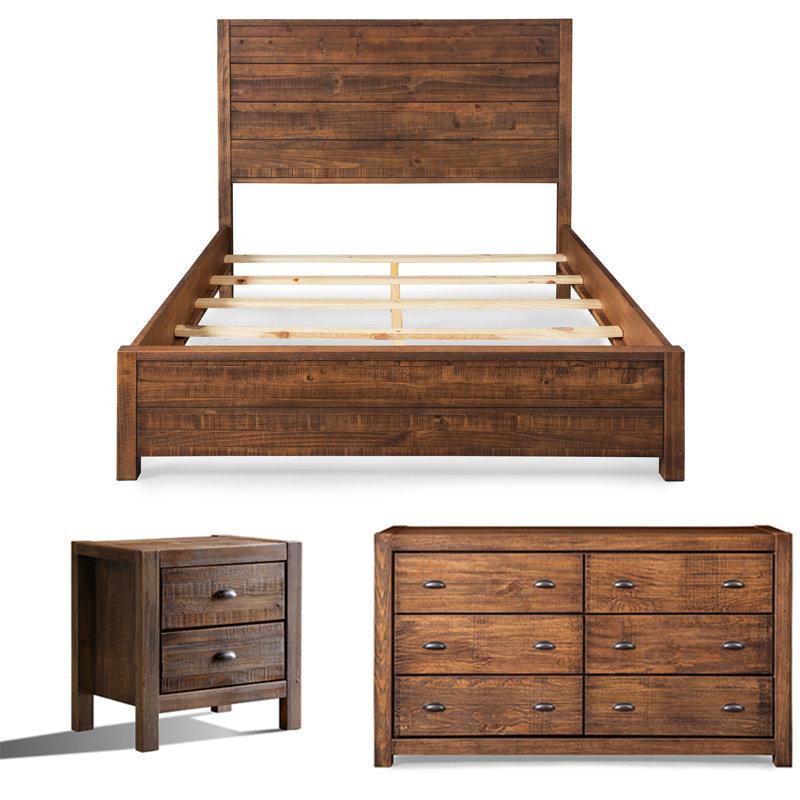 Wayfair Montauk Solid Wood 3-Piece Bedroom Set