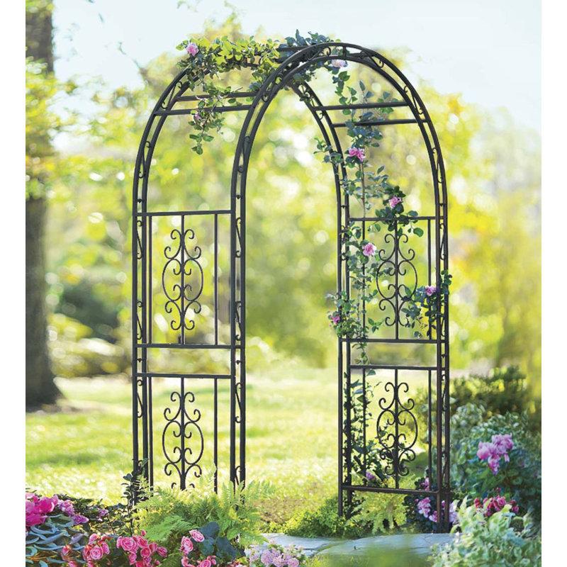 Wayfair Montebello Iron 84" Tall Garden Arbor