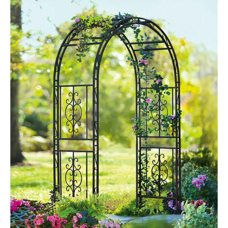 Wayfair Montebello Iron 84" Tall Garden Arbor