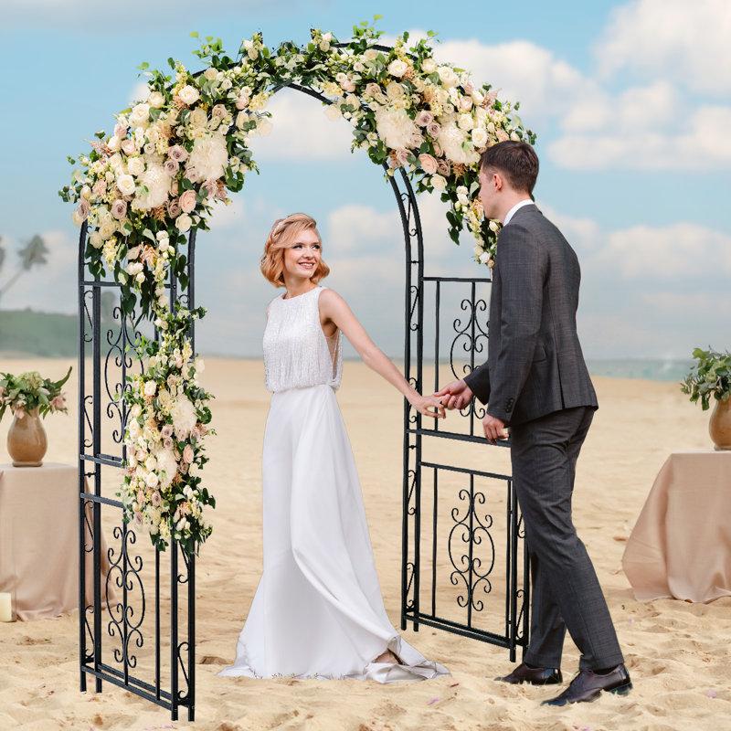 Wayfair Montebello Iron 84" Tall Garden Arbor