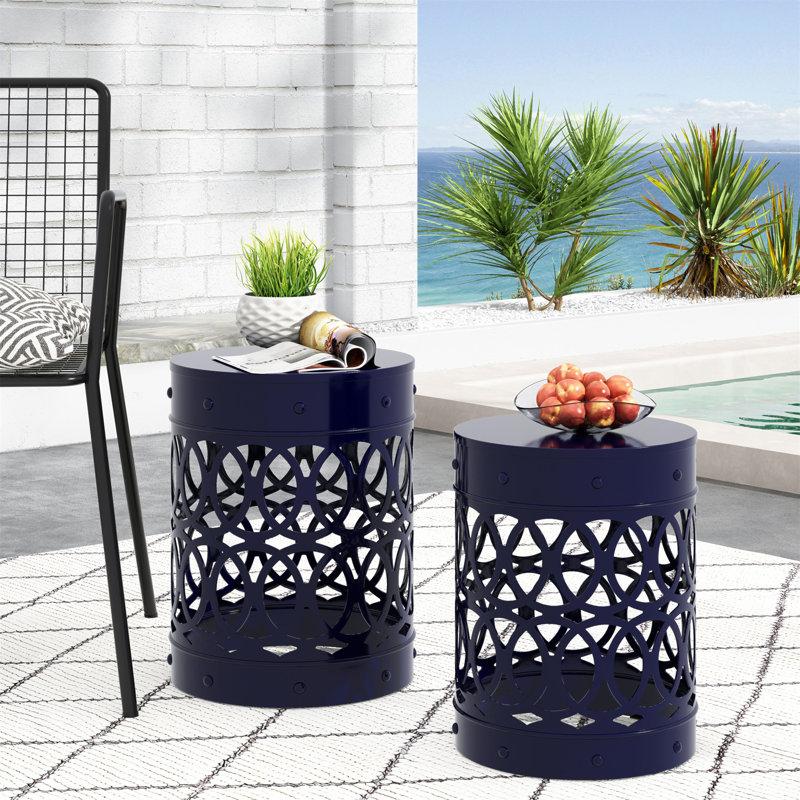 Wayfair Moraima Outdoor Metal Side Tables