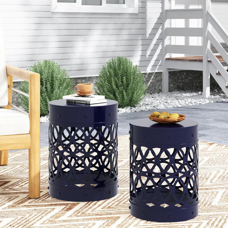 Wayfair Moraima Outdoor Metal Side Tables