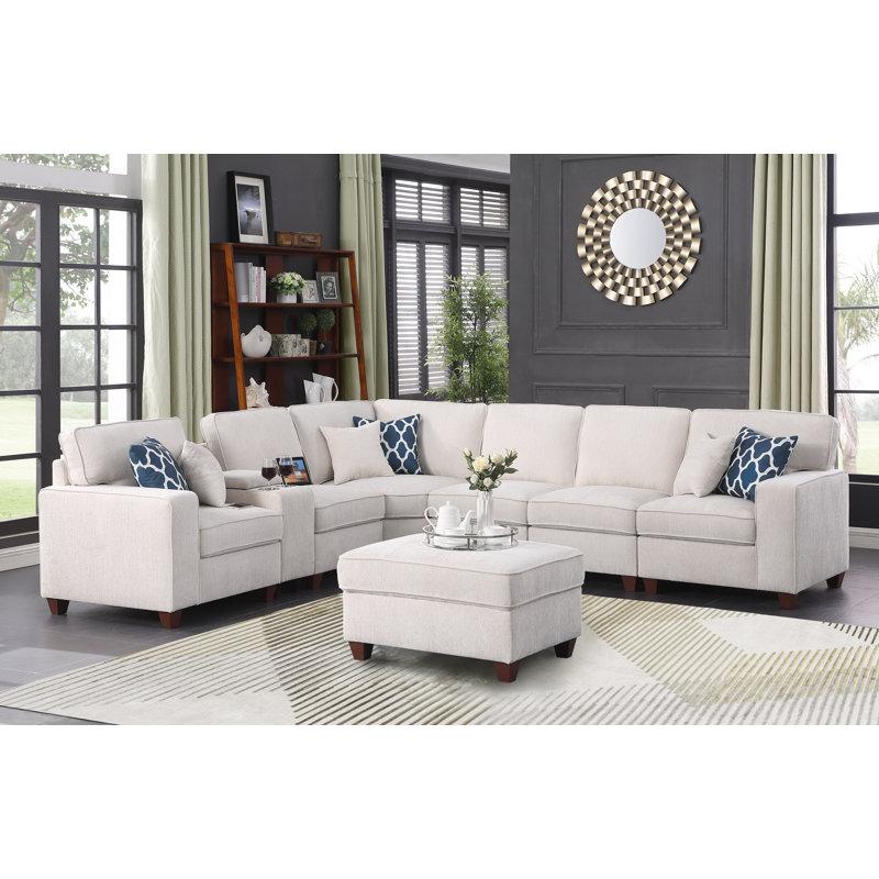 Wayfair Naomi Piece Upholstered Sectional