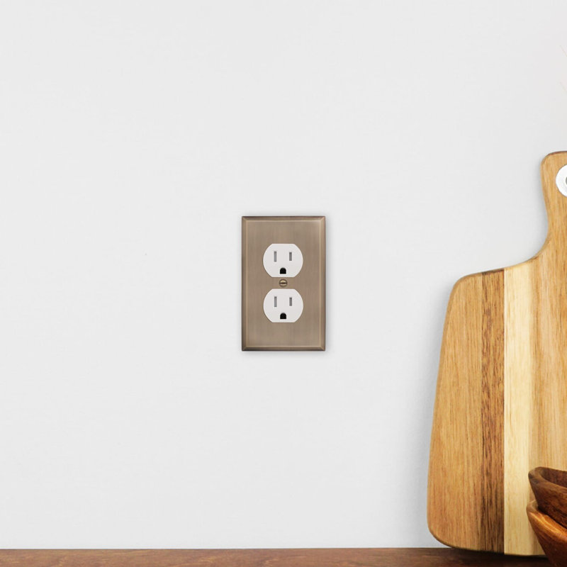 Wayfair New York 1-Gang Duplex Outlet Wall Plate