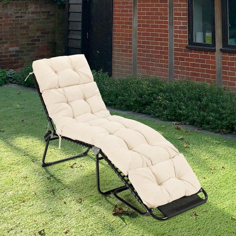 Wayfair Outdoor 4'' Chaise Lounge Seat / Back Cushion