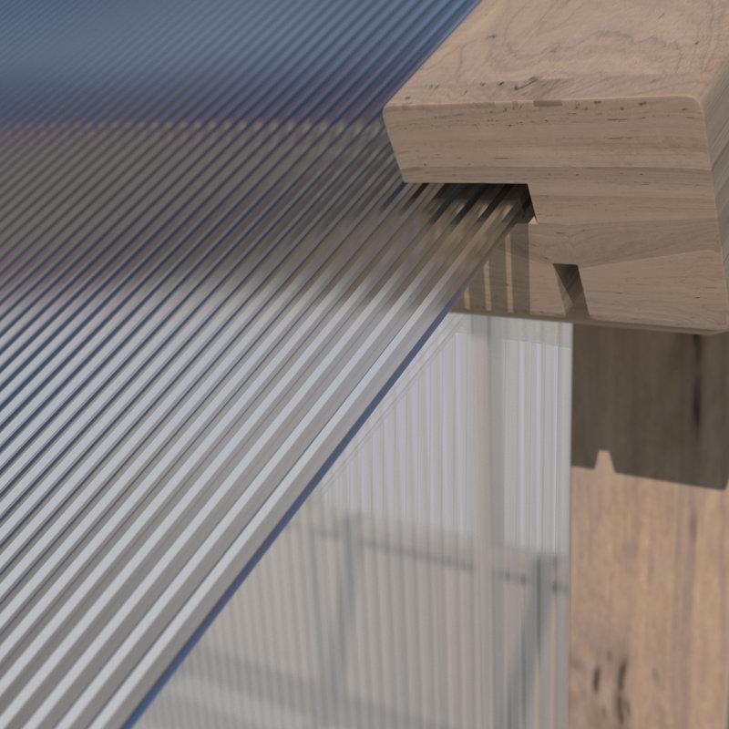 Wayfair Oversized Wooden Polycarbonate Greenhouse