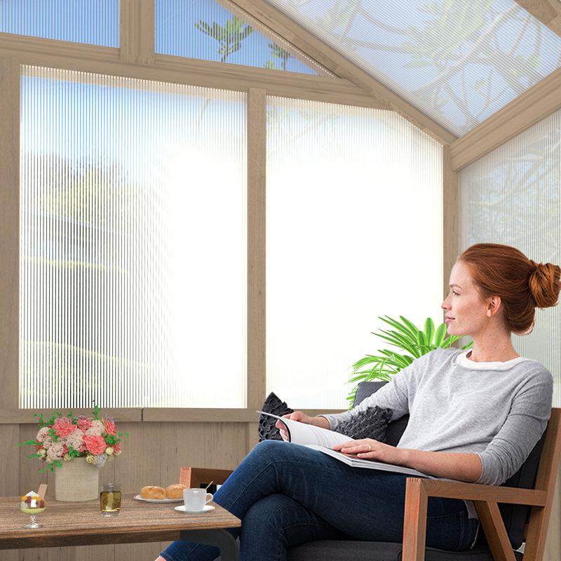 Wayfair Oversized Wooden Polycarbonate Greenhouse