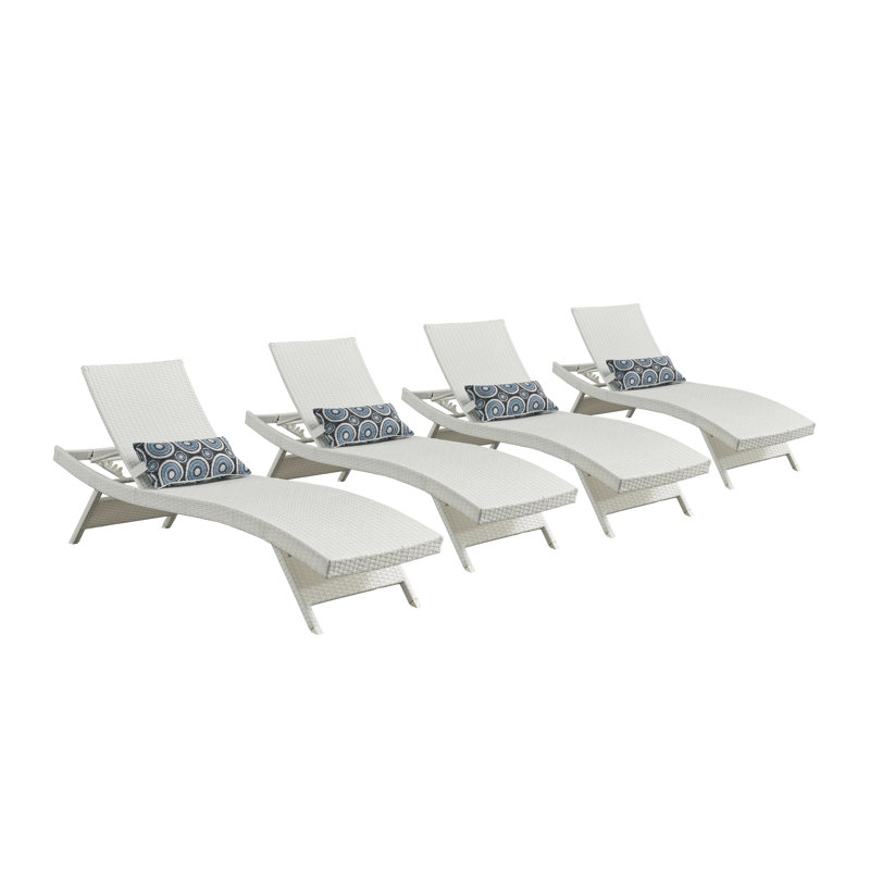 Wayfair Ozellar Outdoor Chaise Lounge - Set Of 4