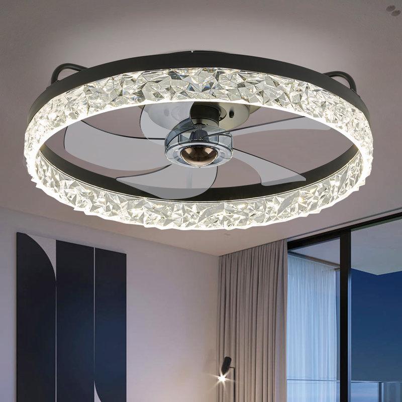 Wayfair Peronne 20'' Ceiling Fan With LED Lights