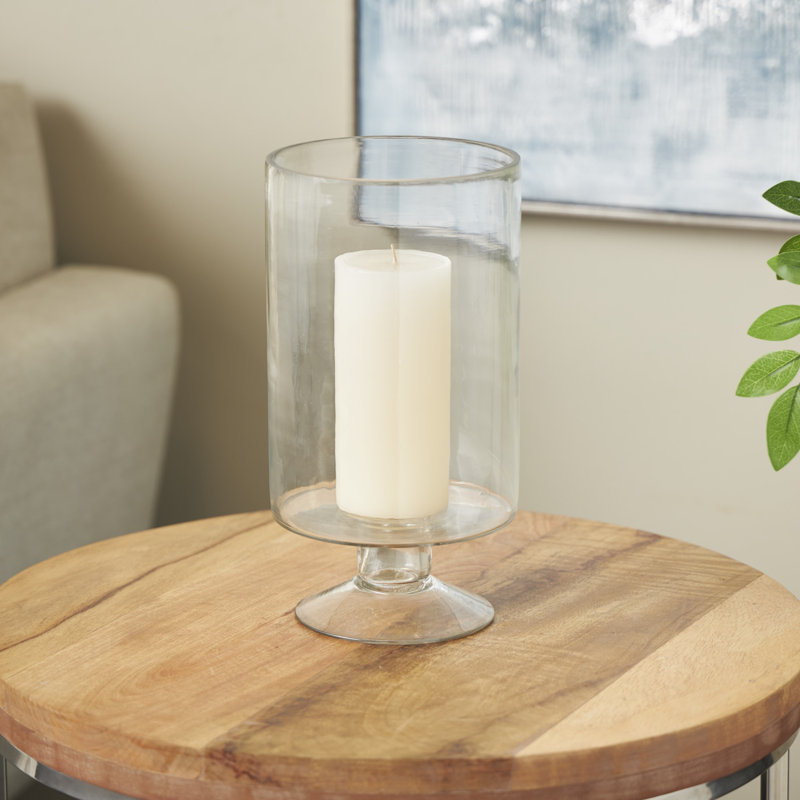 Wayfair Perry Glass Tabletop Hurricane