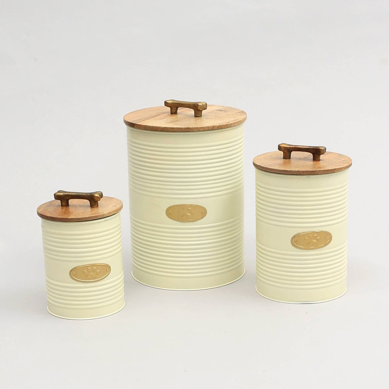 Wayfair Pet Food Canister- Set Of 3 (Set Of 3)