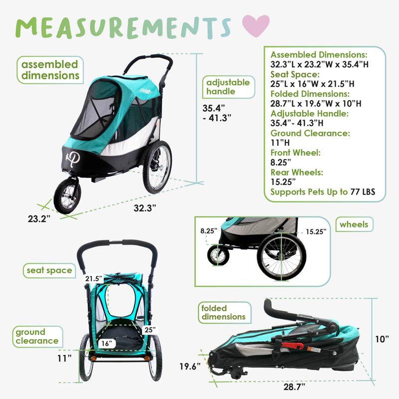Wayfair Petique's Trailblazer Pet Jogger