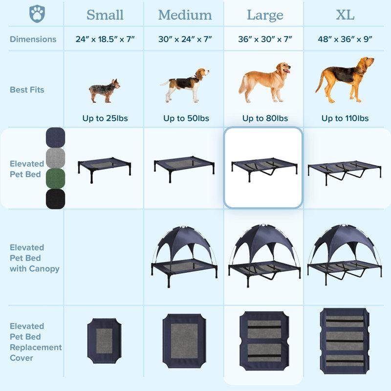 Wayfair PETMAKER Cot-Style Elevated Pet Bed