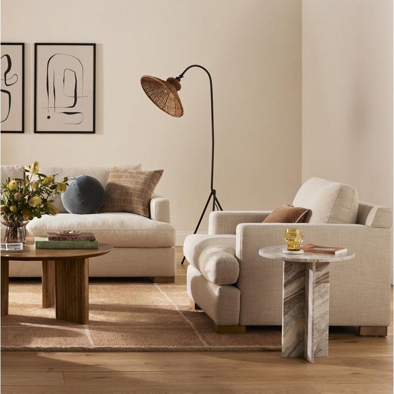 Wayfair Plumeria 63.75'' Black Arched Floor Lamp