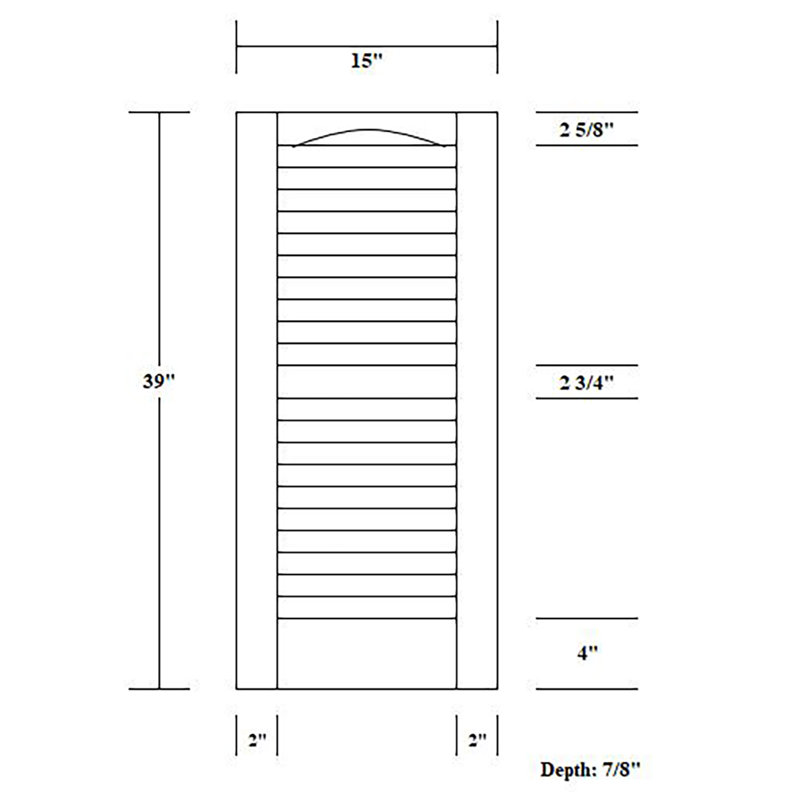 Wayfair Premier Louvered Shutters (Set Of 2)