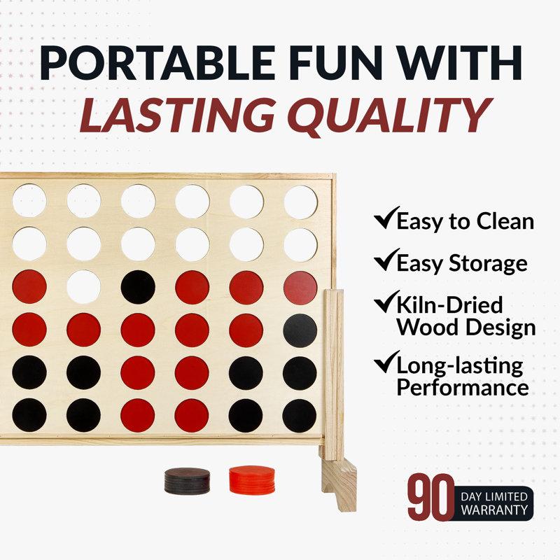 Wayfair Quattro Giant Four In A Row Game Set