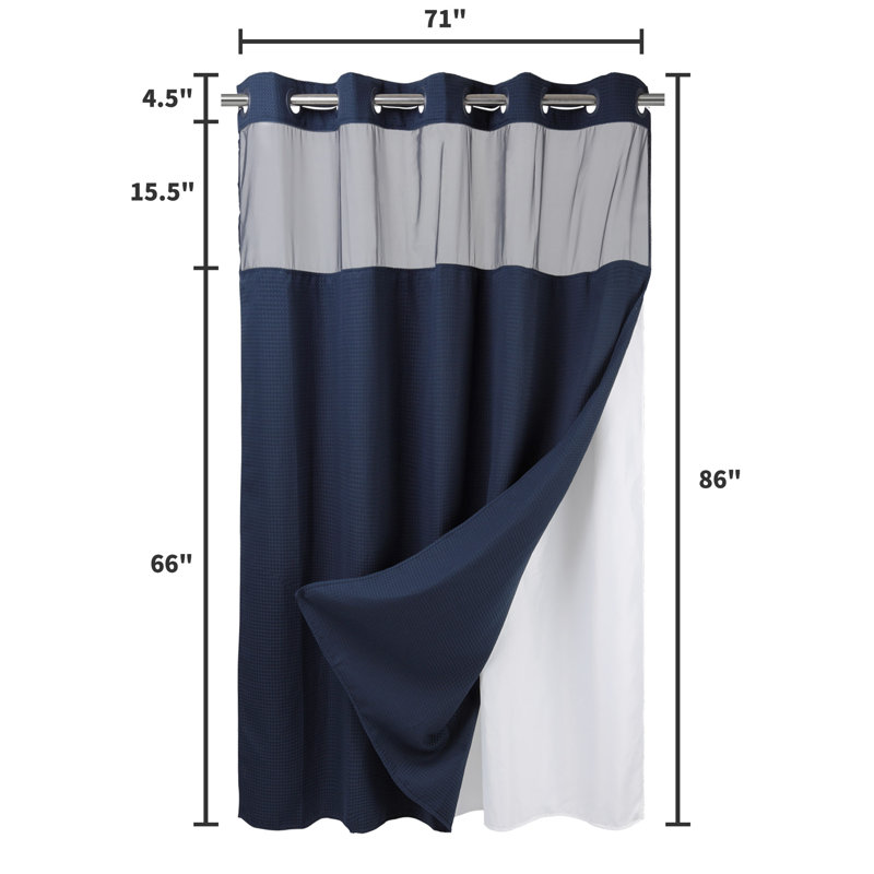 Wayfair Ramjani Shower Curtain With Liner Included