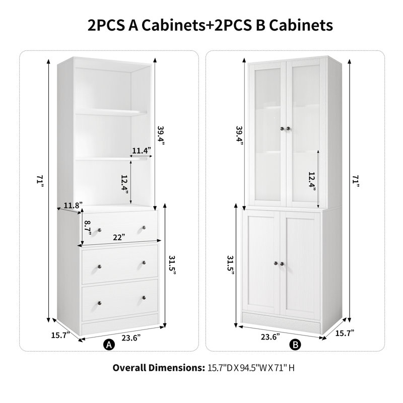 Wayfair Reshelle Book Cabinet Storage Bookcase