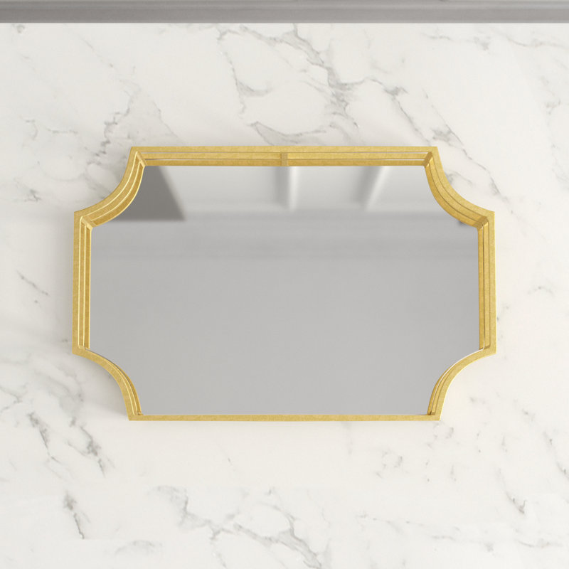 Wayfair Rosa Mirrored Glass Tray