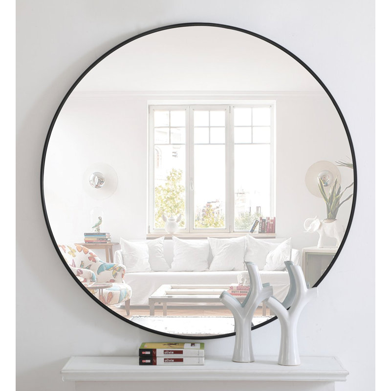 Wayfair Sabine Metal Round Wall Mirror