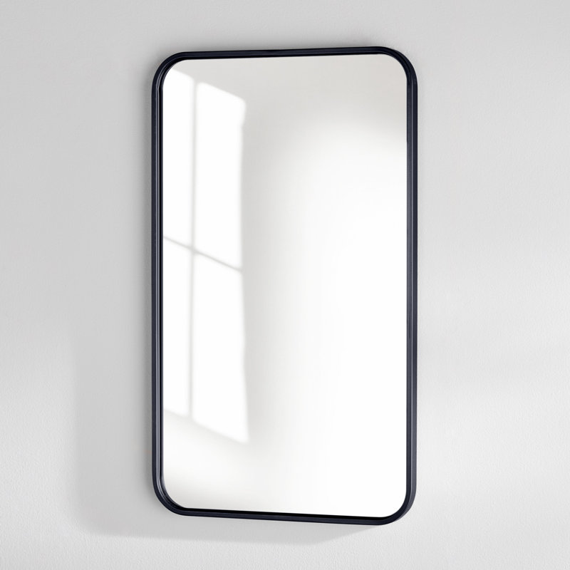 Wayfair Sabine Metal Rounded Rectangle Wall Mirror