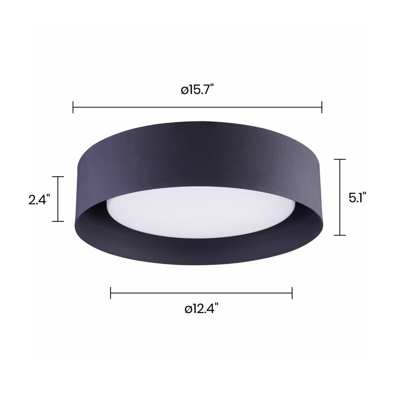 Wayfair Savita 15.7" Flush Mount