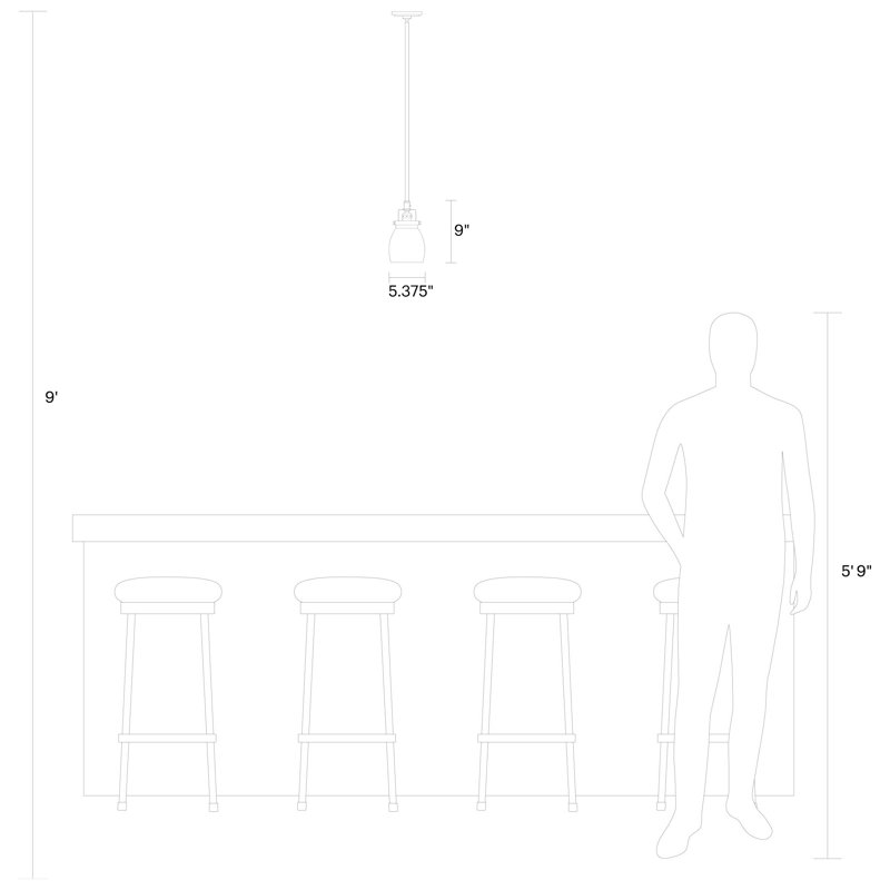 Wayfair Shameka 1 - Light Single Pendant