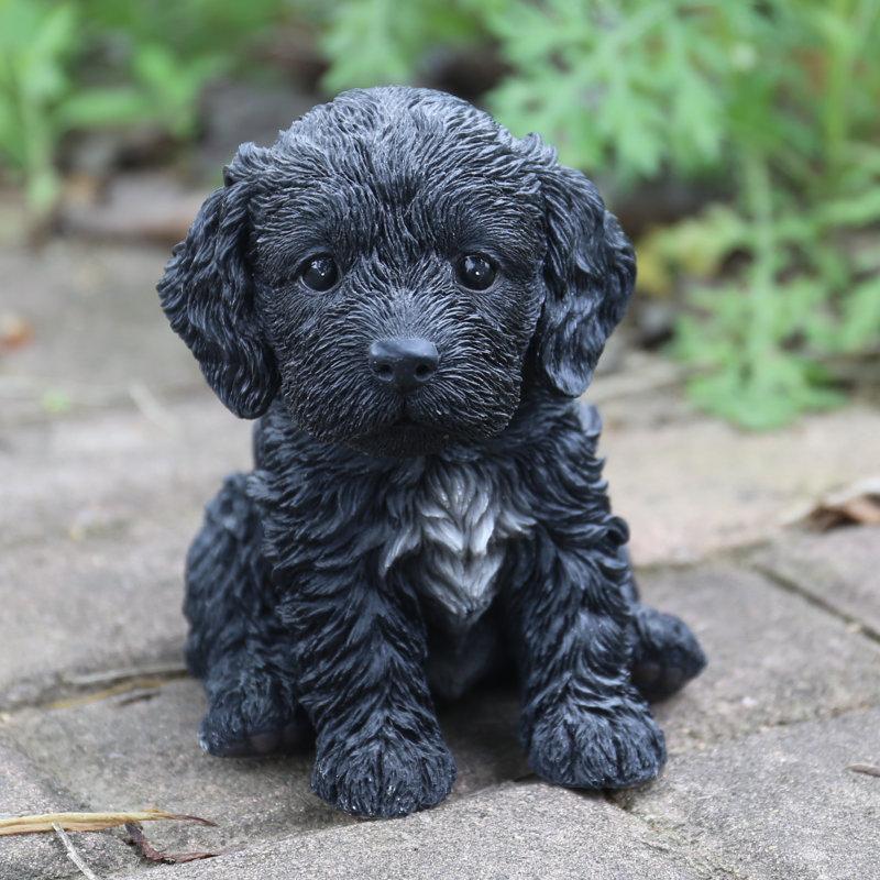 Wayfair Sitting Cockapoo Puppy Statue