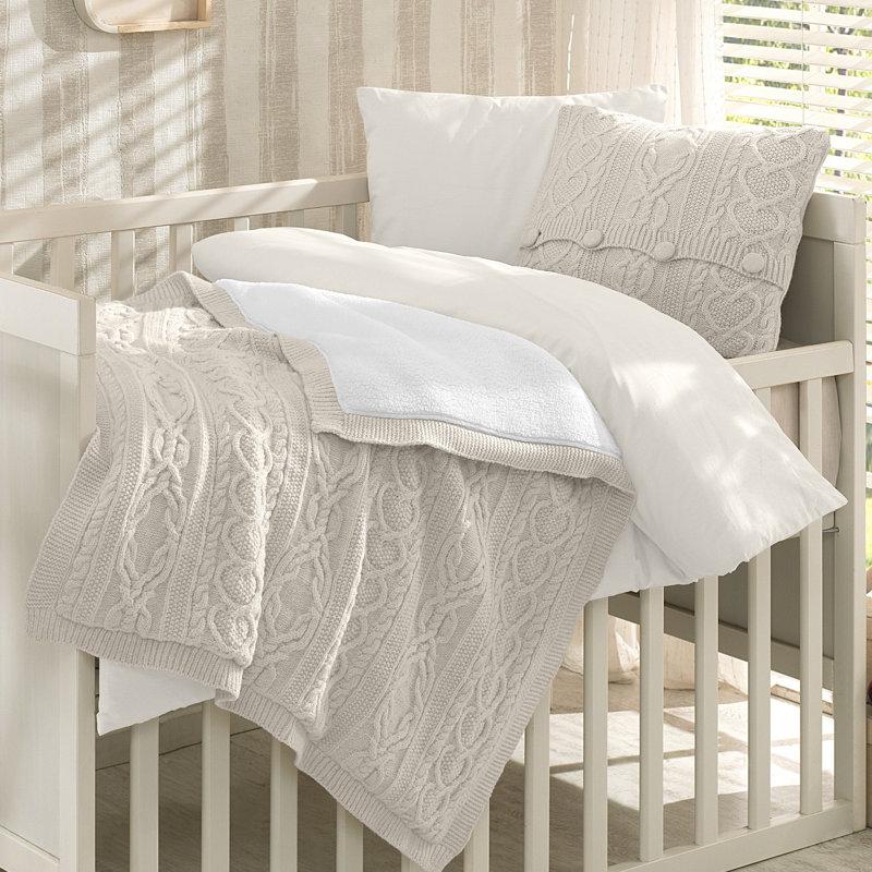 Wayfair Sloane 6 - Piece Wool Crib Bedding Set