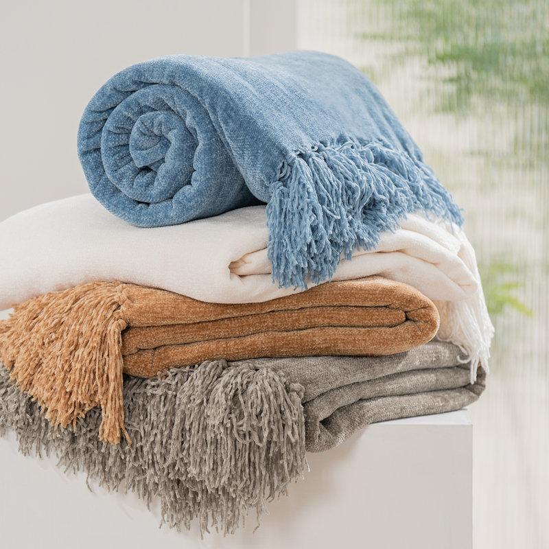 Wayfair Soft Chenille Throw Blanket