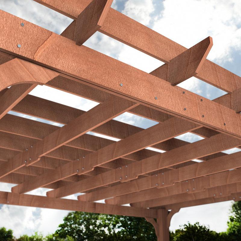 Wayfair Solid Wood Pergola