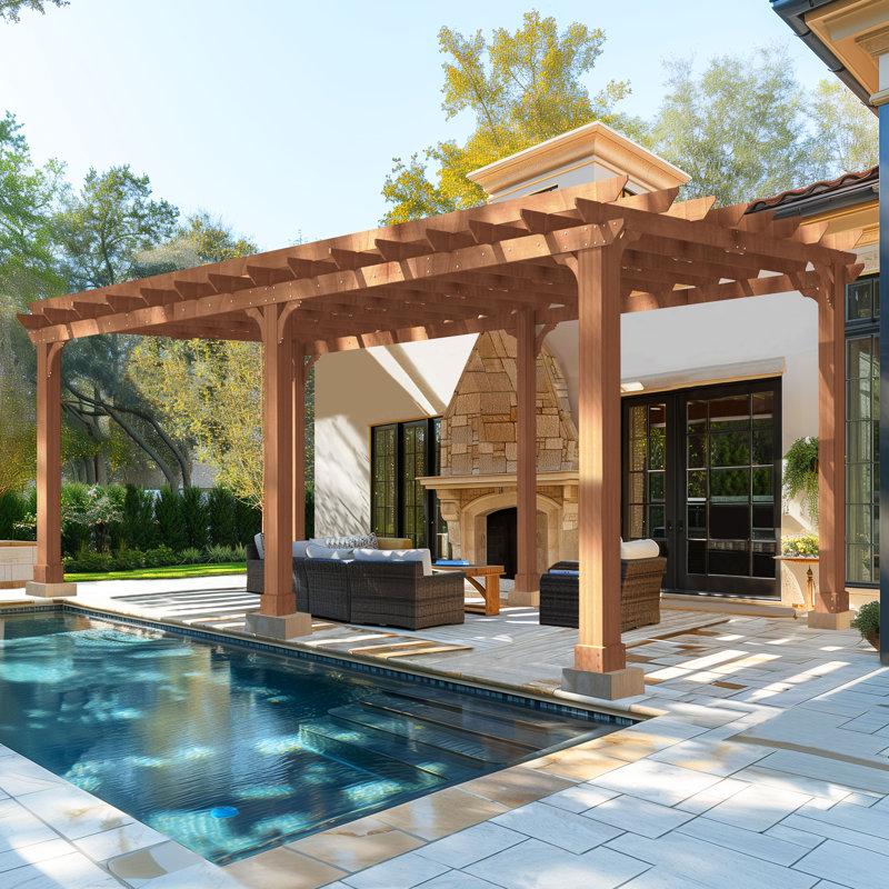 Wayfair Solid Wood Pergola