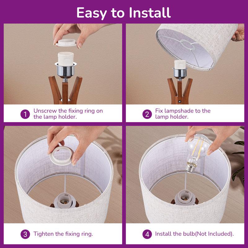 Wayfair Solid Wood Table Lamp (Set Of 2)