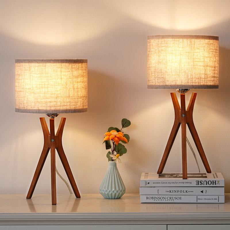 Wayfair Solid Wood Table Lamp (Set Of 2)