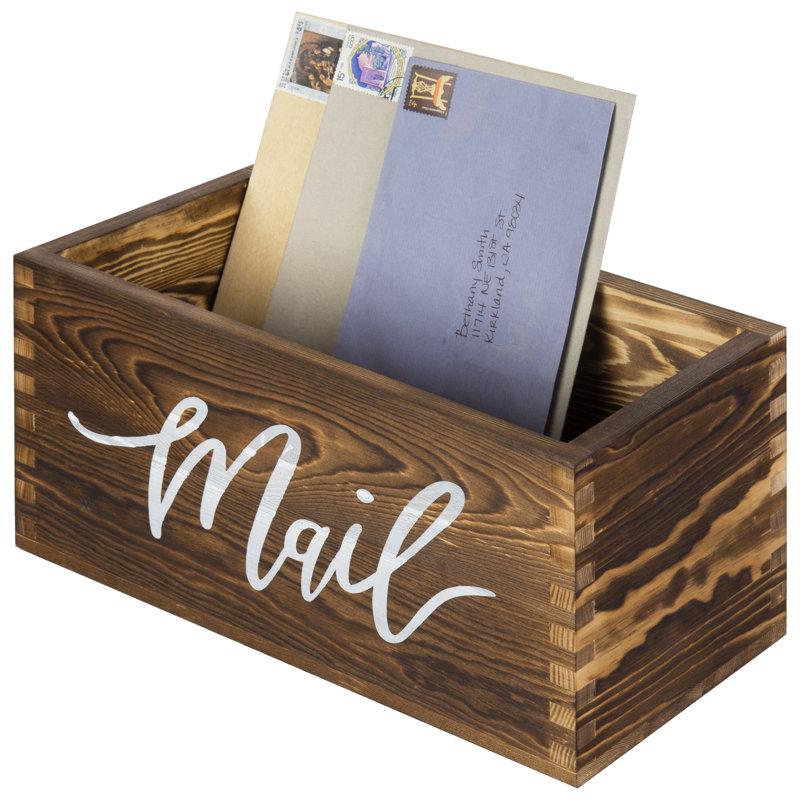 Wayfair Spalding Office Wood Mail Desk Organizer