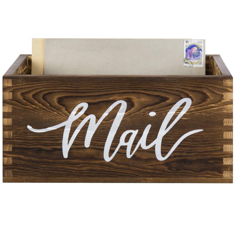 Wayfair Spalding Office Wood Mail Desk Organizer