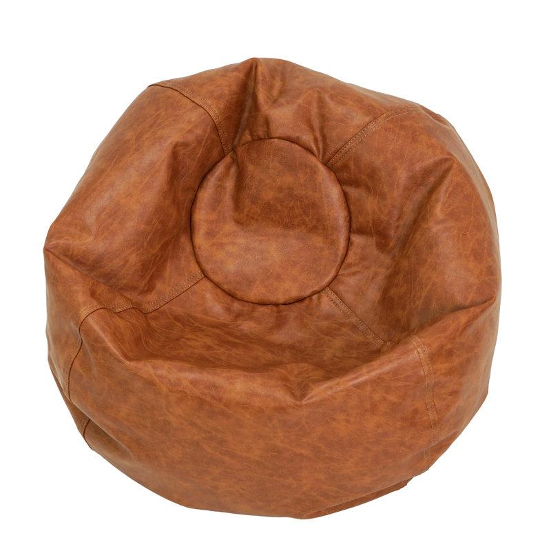 Wayfair Standard Faux Leather Classic Bean Bag