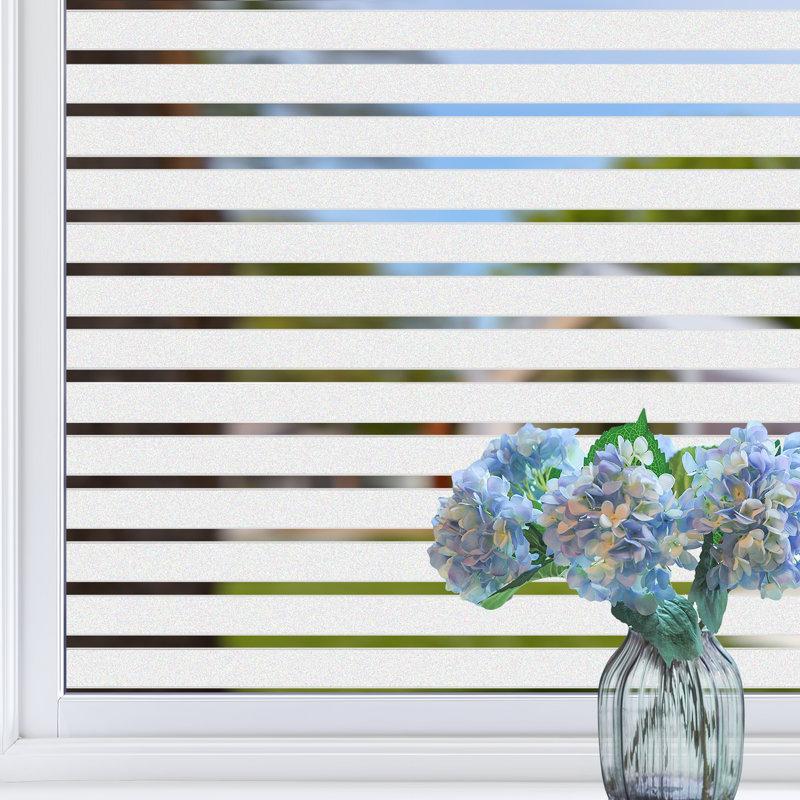 Wayfair Stripe Pattern Frosted Window Decal