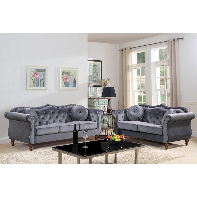 Wayfair Telles 2 - Piece Velvet Living Room Set