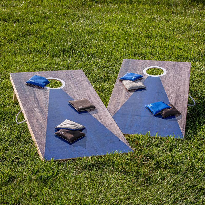 Wayfair Triumph 2x4 All-wood LED Cornhole Set