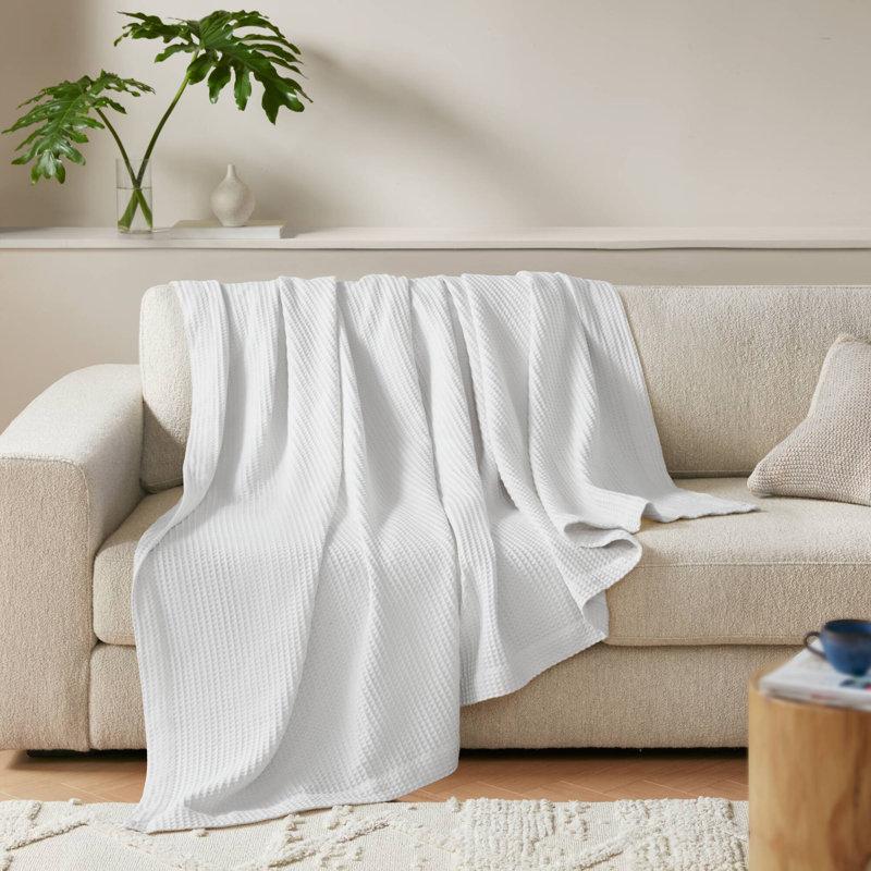 Wayfair Waffle Weave 100% Cotton Blanket