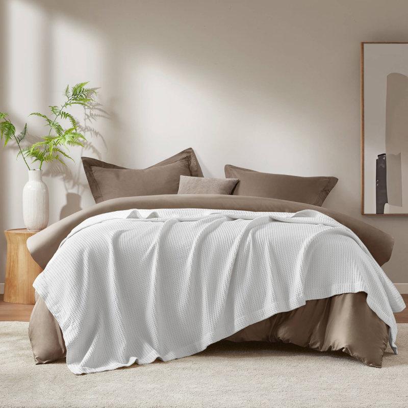 Wayfair Waffle Weave 100% Cotton Blanket