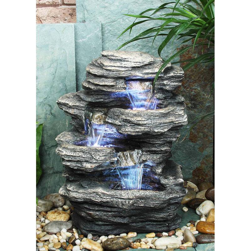 Wayfair Weather Resistant Fountain With Light
