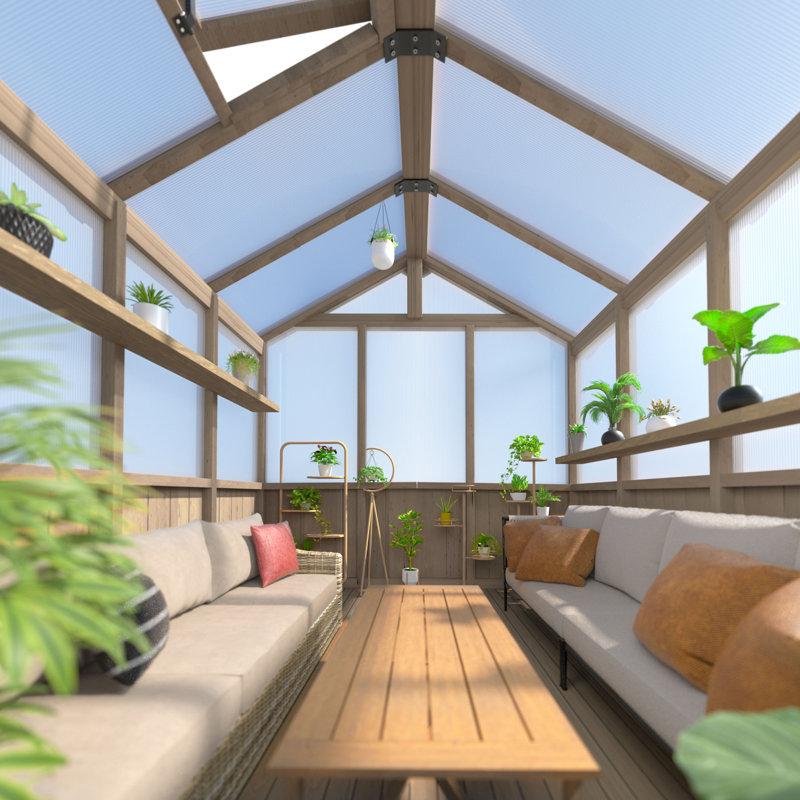Wayfair Wooden Polycarbonate Greenhouse