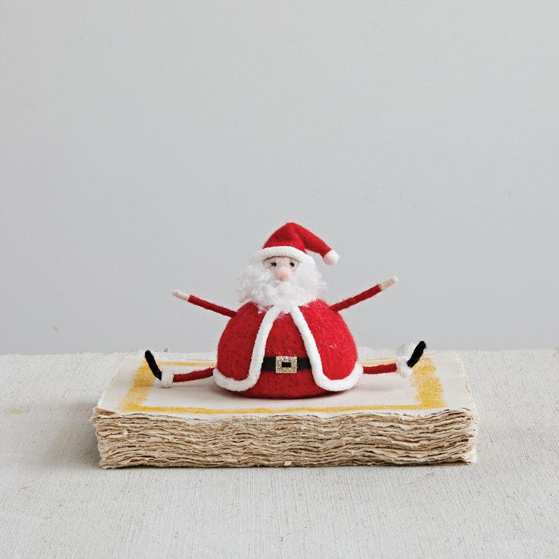 Wayfair Wool Felt Sitting Santa