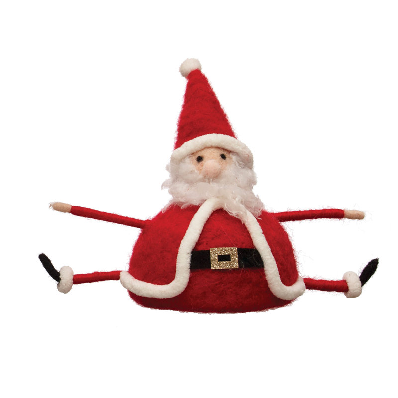 Wayfair Wool Felt Sitting Santa