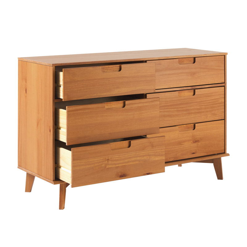 Wayfair Yarber 6 Drawer Solid Wood Double Dresser