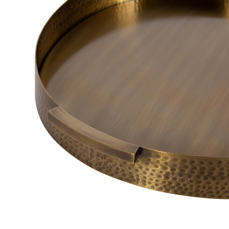 Wayfair Yasmine Hammered Metal Tray
